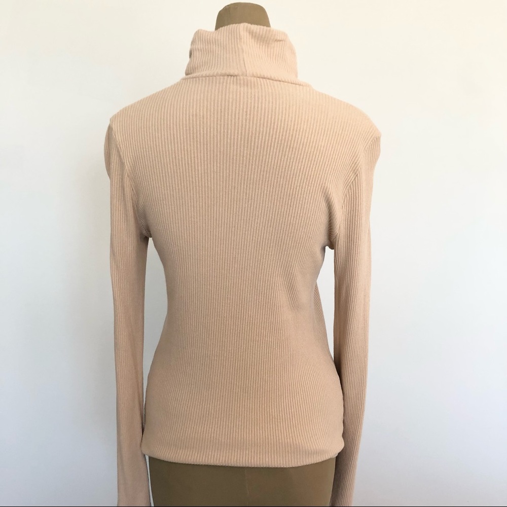 {Lacausa} Ribbed Turtleneck - Picture 3 of 5